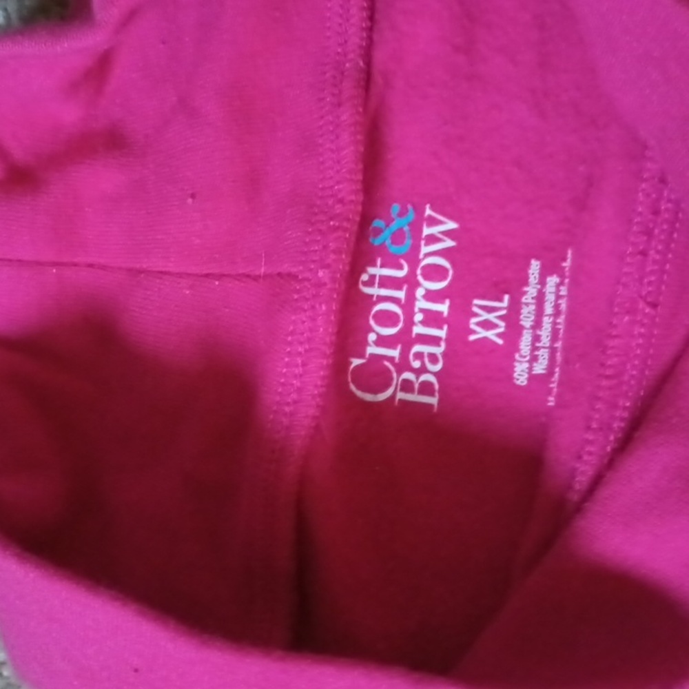 Pink striped XXL long sleeve top - Picture 2 of 3